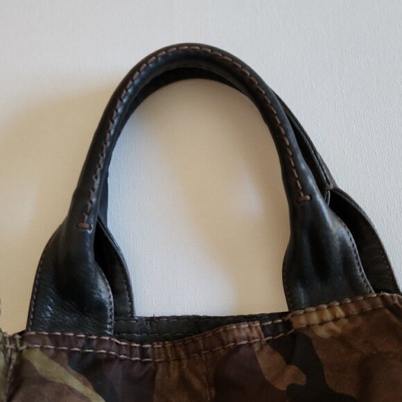 Prada Tote Handbag Canvas Camouflage Pattern, Authentic - Picture 5 of 14